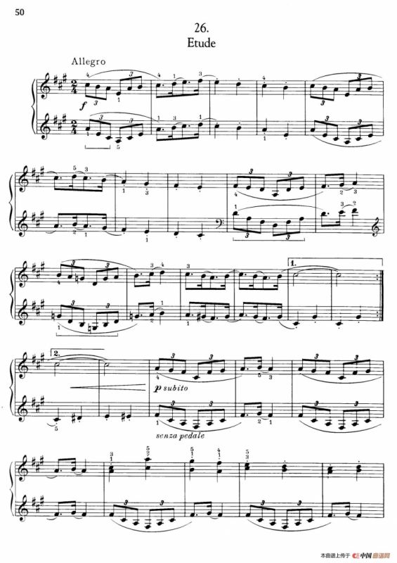 Thirty Pieces For Children Op.27（30首儿童钢琴曲 26—30）