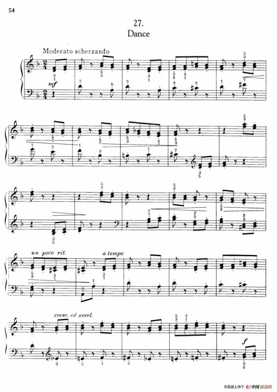 Thirty Pieces For Children Op.27（30首儿童钢琴曲 26—30）