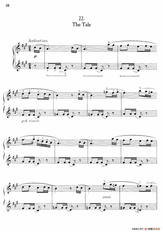 Thirty Pieces For Children Op.27（30首儿童钢琴曲 21—25）