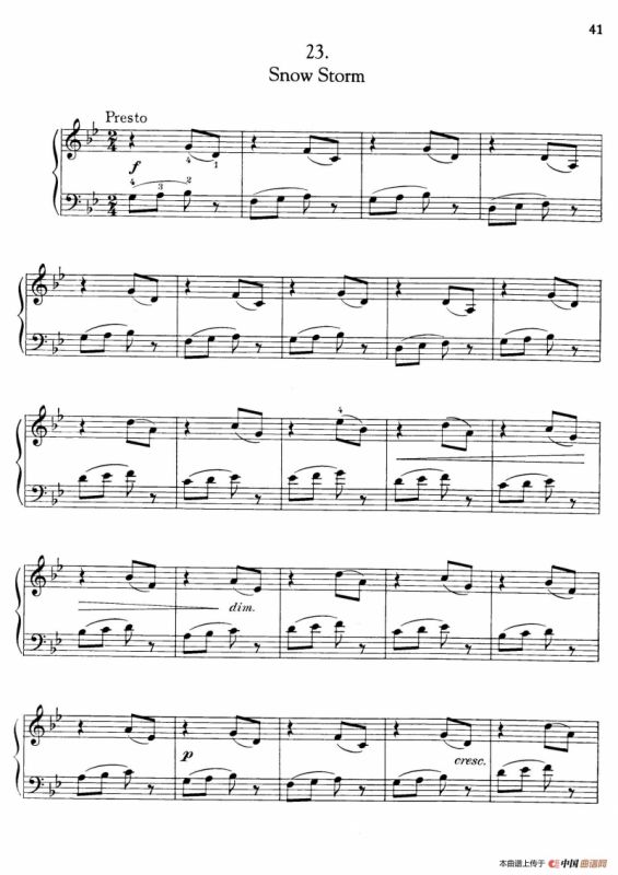 Thirty Pieces For Children Op.27（30首儿童钢琴曲 21—25）