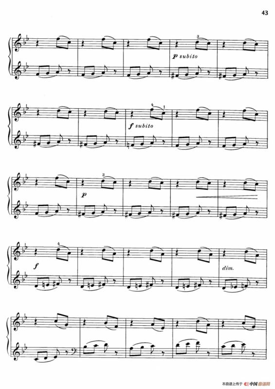 Thirty Pieces For Children Op.27（30首儿童钢琴曲 21—25）