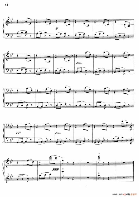 Thirty Pieces For Children Op.27（30首儿童钢琴曲 21—25）