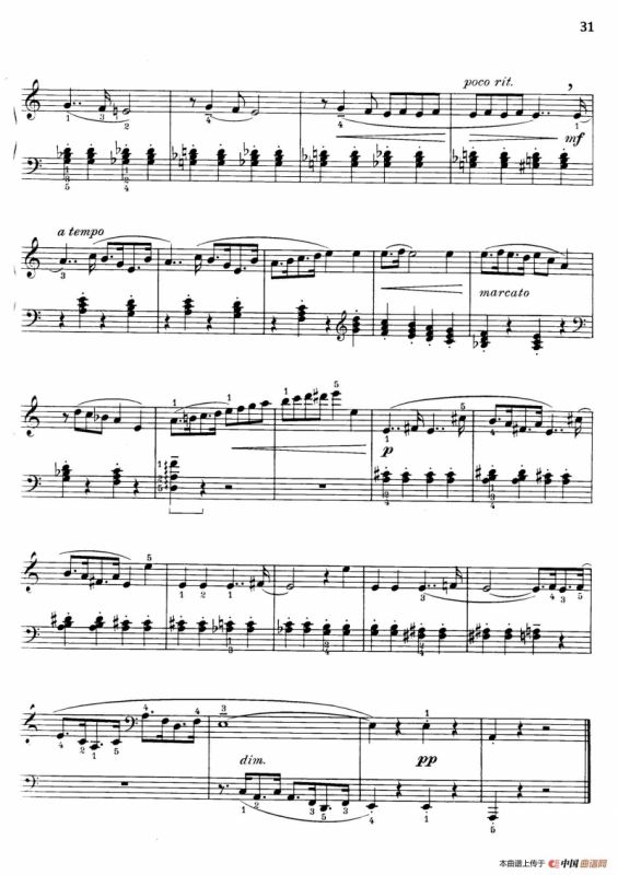 Thirty Pieces For Children Op.27（30首儿童钢琴曲 16—20）