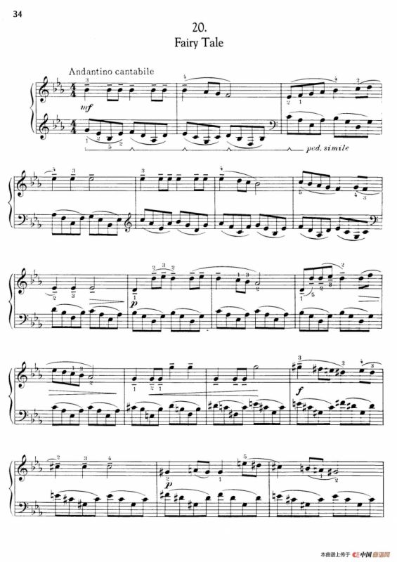 Thirty Pieces For Children Op.27（30首儿童钢琴曲 16—20）