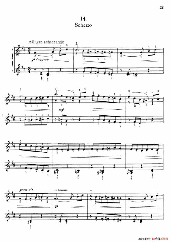 Thirty Pieces For Children Op.27（30首儿童钢琴曲 11—15）