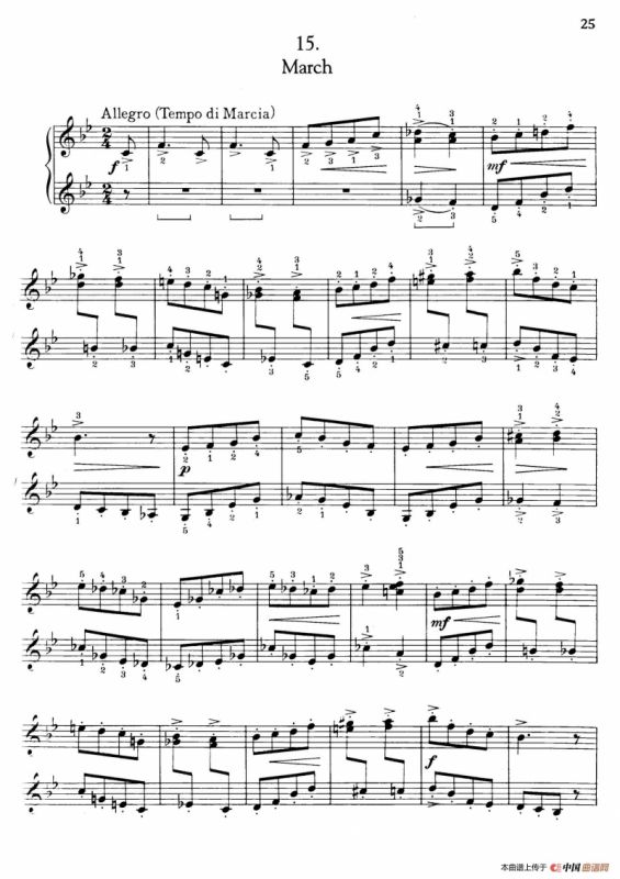 Thirty Pieces For Children Op.27（30首儿童钢琴曲 11—15）