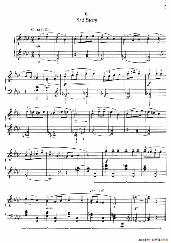 Thirty Pieces For Children Op.27（30首儿童钢琴曲 6—10）