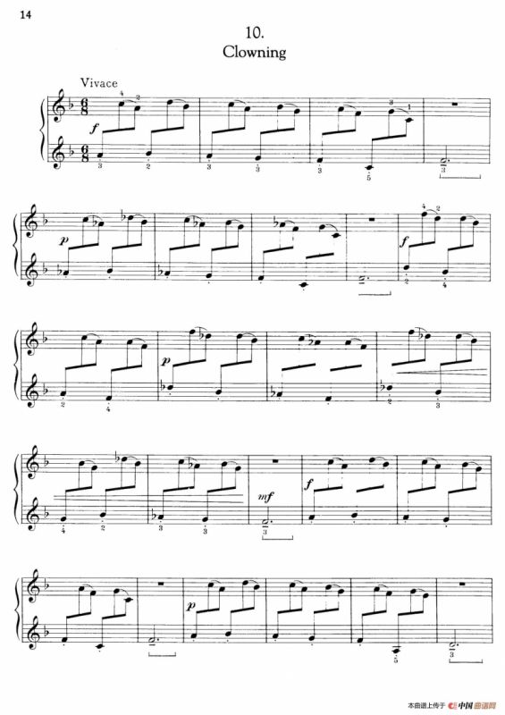 Thirty Pieces For Children Op.27（30首儿童钢琴曲 6—10）