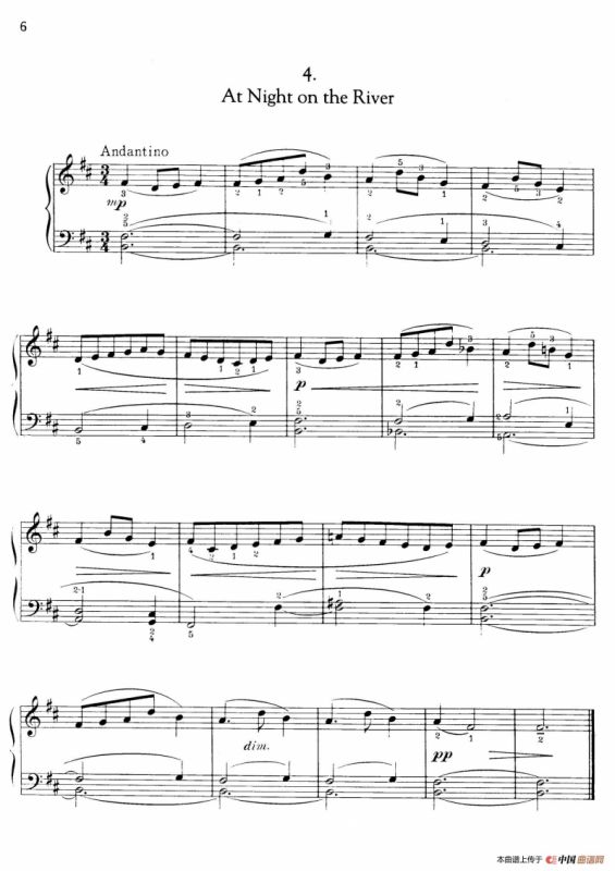 Thirty Pieces For Children Op.27（30首儿童钢琴曲 1—5）