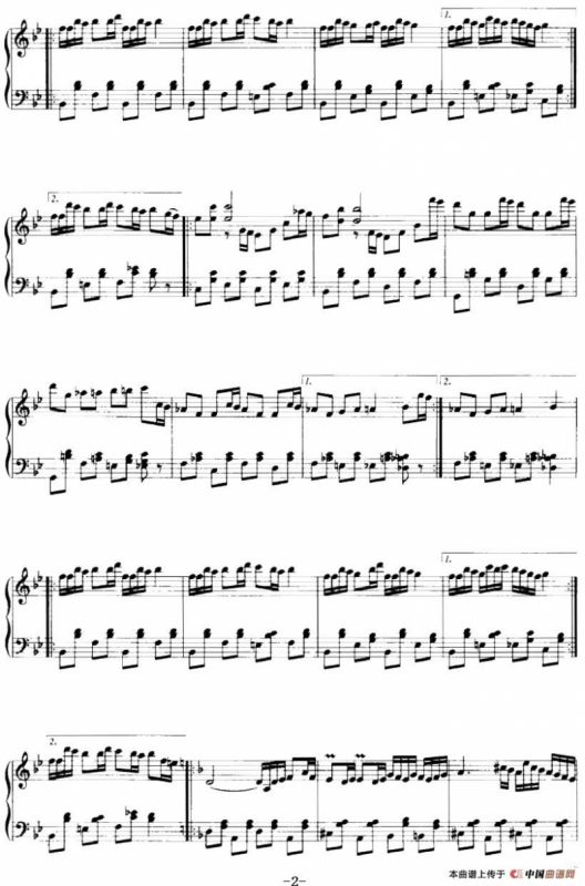 儿童钢琴小曲三首：1.轻盈的舞步