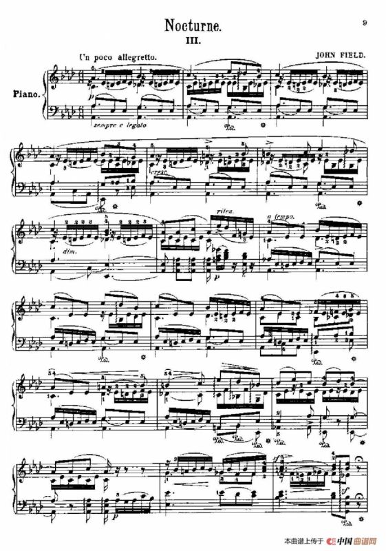 Nocturne No.3 in A-flat Majo（降A大调第三号夜曲）