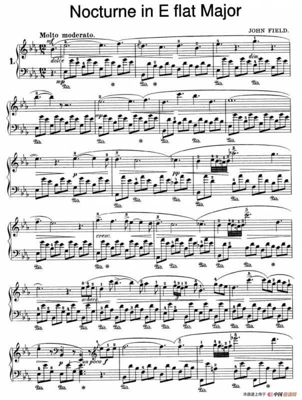 Nocturne No.1 in E-flat Major（降E大调第一号夜曲）