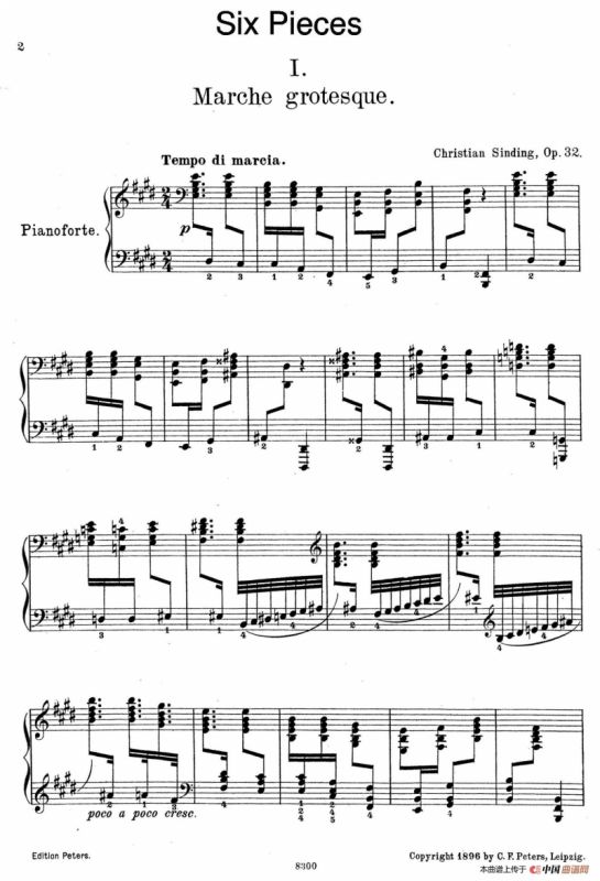 Six Pieces Op.32（6首小品·1. 怪诞进行曲）