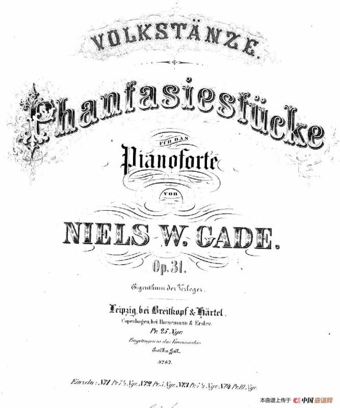 Phantasiestücke Op.31（幻想曲集·3. 升c小调）
