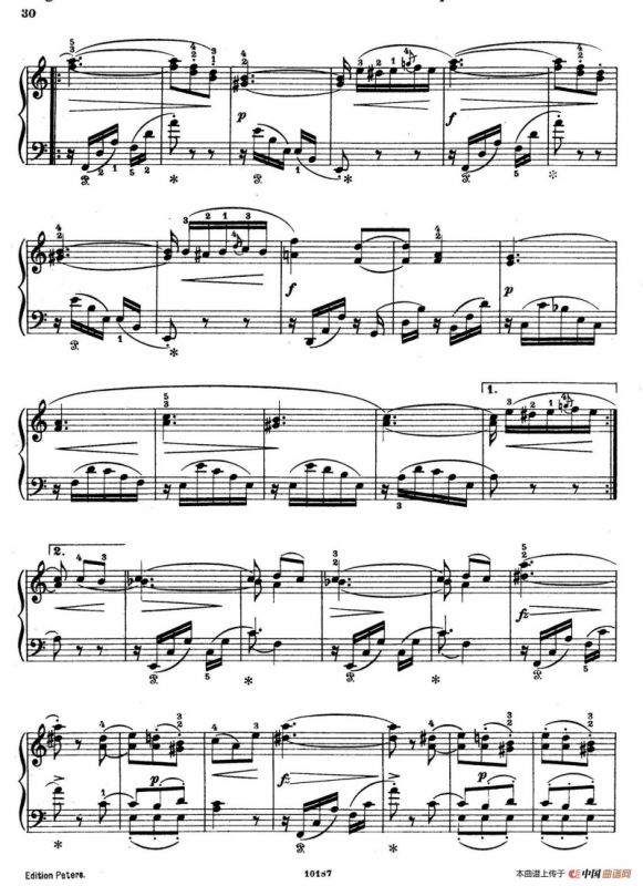 Akvareller Op.19（水彩画 10. 谐谑曲）