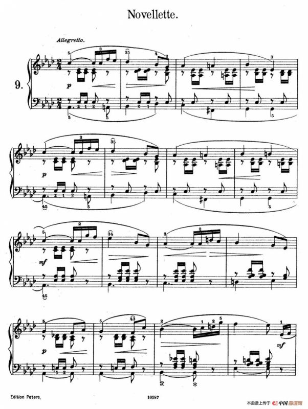 Akvareller Op.19（水彩画 9. 新事曲）