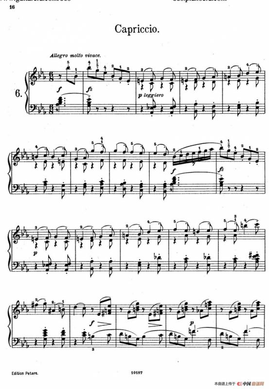 Akvareller Op.19（水彩画 6. 随想曲）