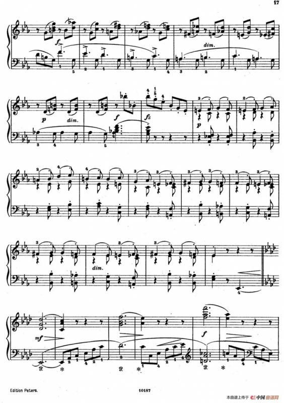 Akvareller Op.19（水彩画 6. 随想曲）