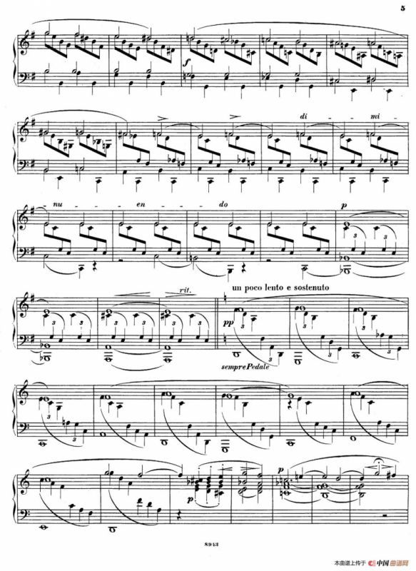 Piano Sonata in e Minor Op.28（e小调钢琴奏鸣曲）