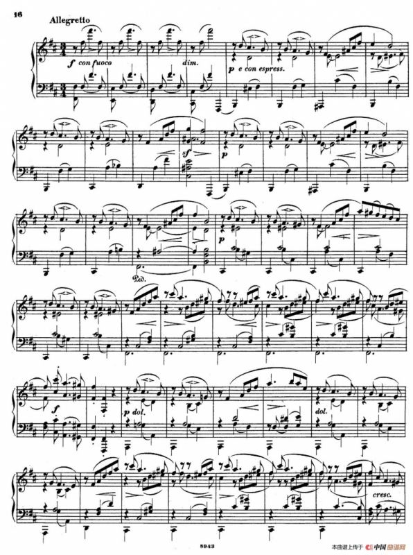 Piano Sonata in e Minor Op.28（e小调钢琴奏鸣曲）