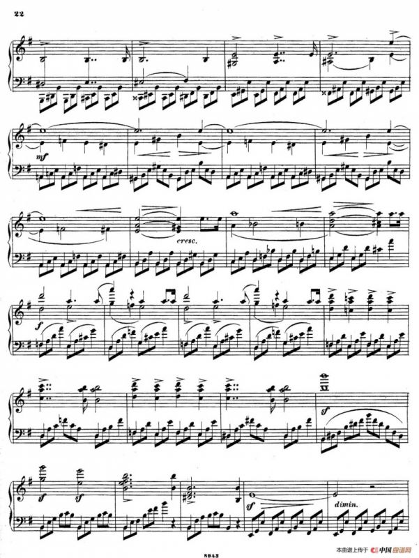 Piano Sonata in e Minor Op.28（e小调钢琴奏鸣曲）