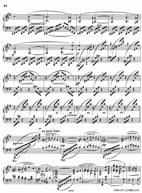 Piano Sonata in e Minor Op.28（e小调钢琴奏鸣曲）