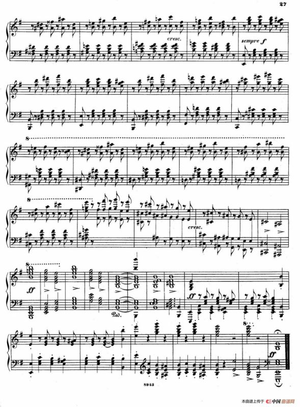 Piano Sonata in e Minor Op.28（e小调钢琴奏鸣曲）