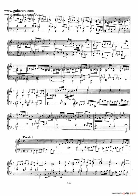 Toccata BWV 913（7首托卡塔·No.4.d小调）