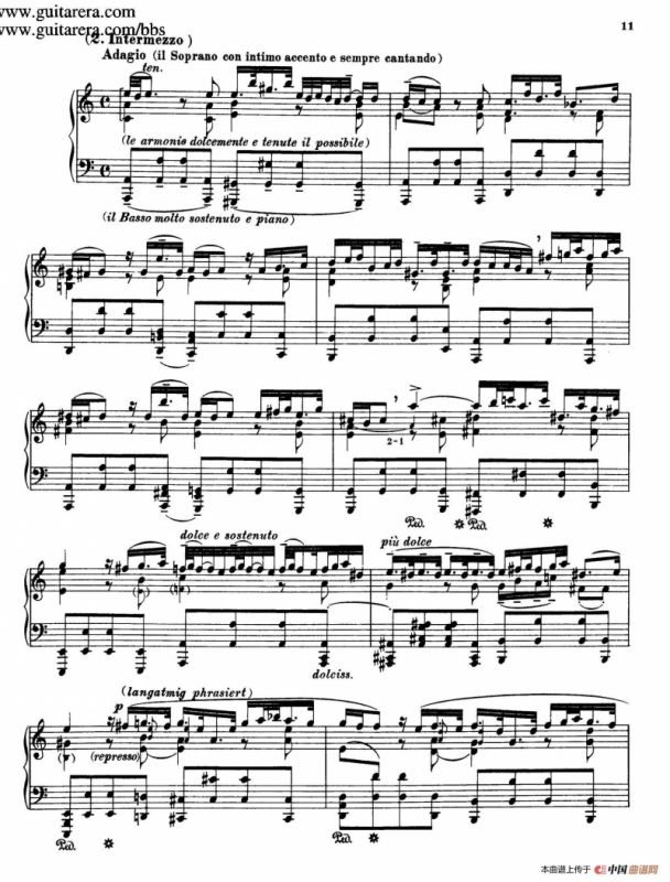 Toccata, Adagio and Fugue in C Major BWV 564 （C大调托卡塔、柔板和赋格）