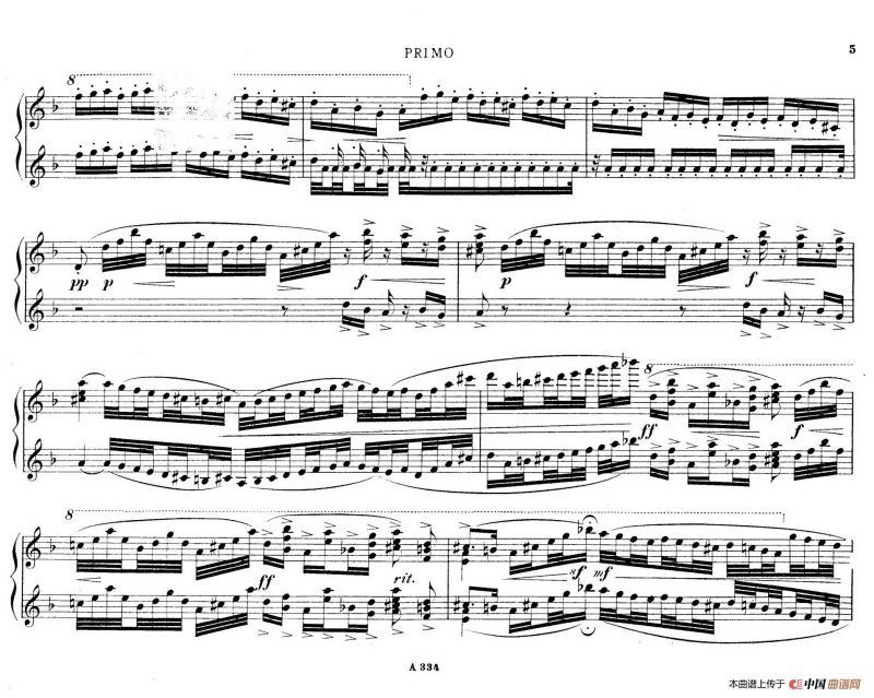 d小调托卡塔与赋格（BWV 565·雷格改编钢琴四手联弹版）