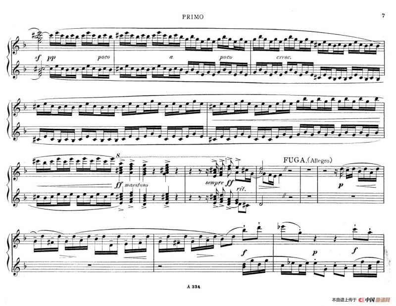 d小调托卡塔与赋格（BWV 565·雷格改编钢琴四手联弹版）