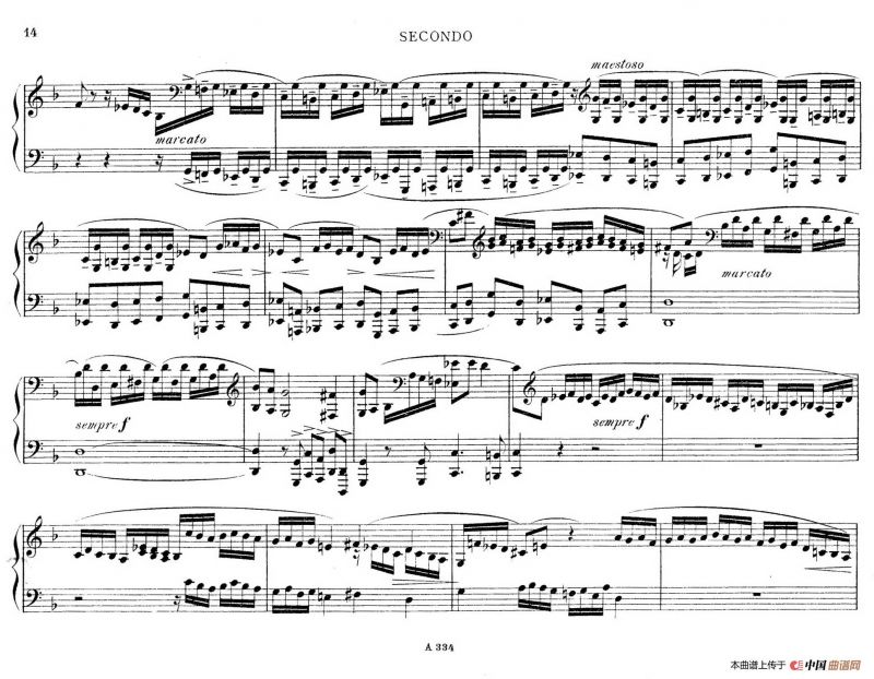 d小调托卡塔与赋格（BWV 565·雷格改编钢琴四手联弹版）