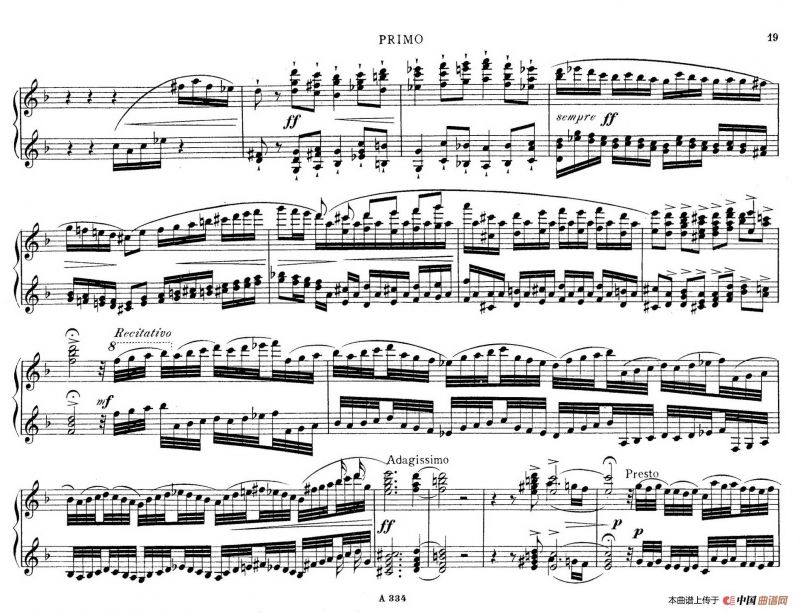 d小调托卡塔与赋格（BWV 565·雷格改编钢琴四手联弹版）