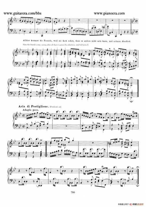 Capriccio in B-flat Major BWV 992（降B大调随想曲）