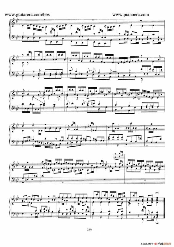 Capriccio in B-flat Major BWV 992（降B大调随想曲）