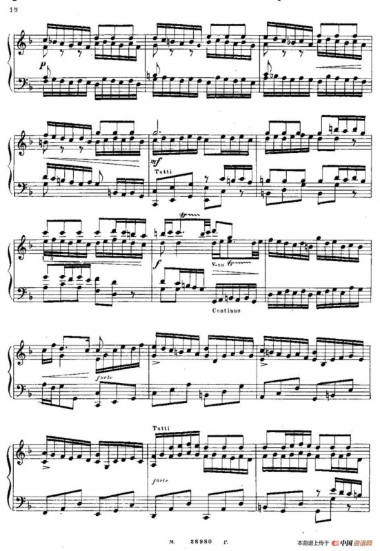 Brandenburg Concerto No.1 in F Major BWV 1046（F大调第一勃兰登堡协奏曲·第三乐章）