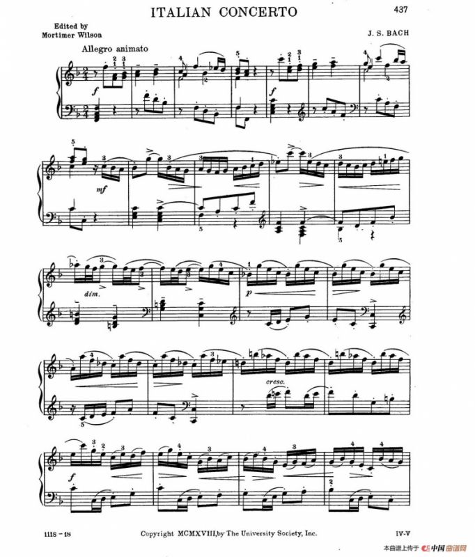 Italian Concerto BWV 971 （意大利协奏曲）