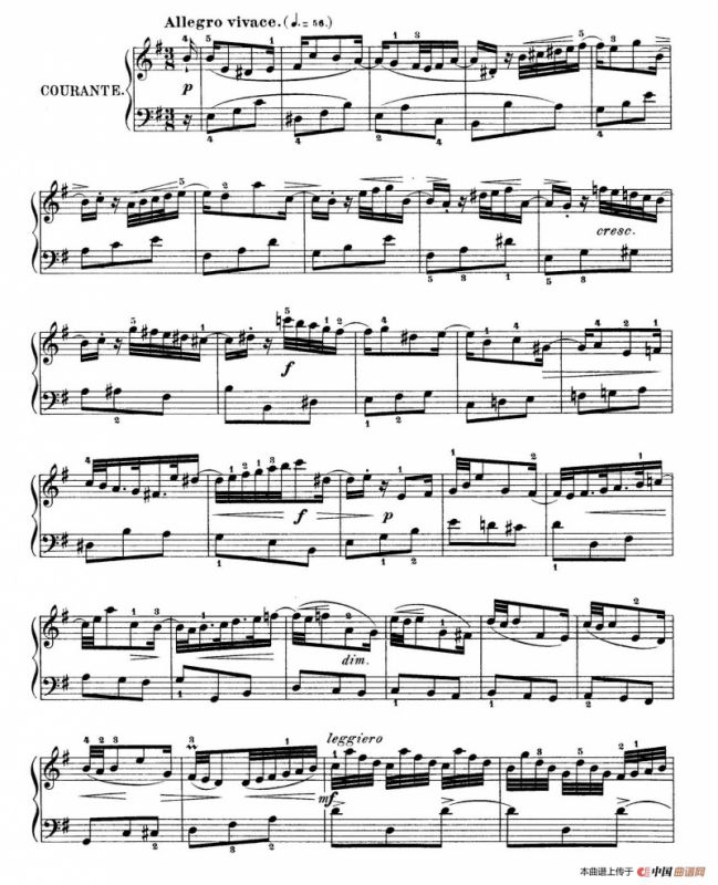 Six Partitas BWV 825-830（6首帕蒂塔·6）