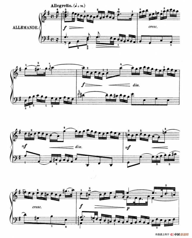 Six Partitas BWV 825-830（6首帕蒂塔·5）