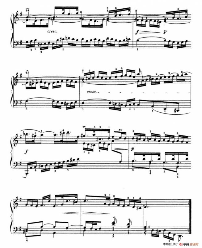 Six Partitas BWV 825-830（6首帕蒂塔·5）