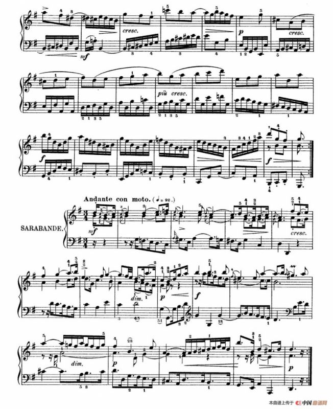 Six Partitas BWV 825-830（6首帕蒂塔·5）