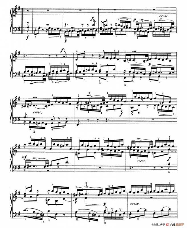 Six Partitas BWV 825-830（6首帕蒂塔·5）