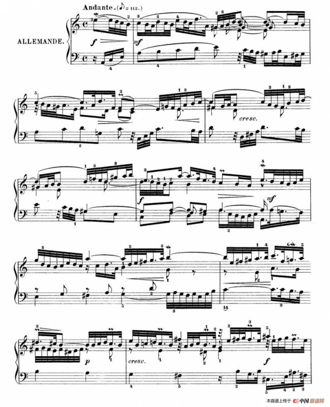 Six Partitas BWV 825-830（6首帕蒂塔·3）