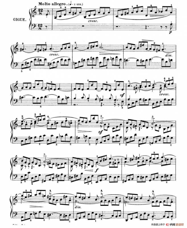 Six Partitas BWV 825-830（6首帕蒂塔·3）