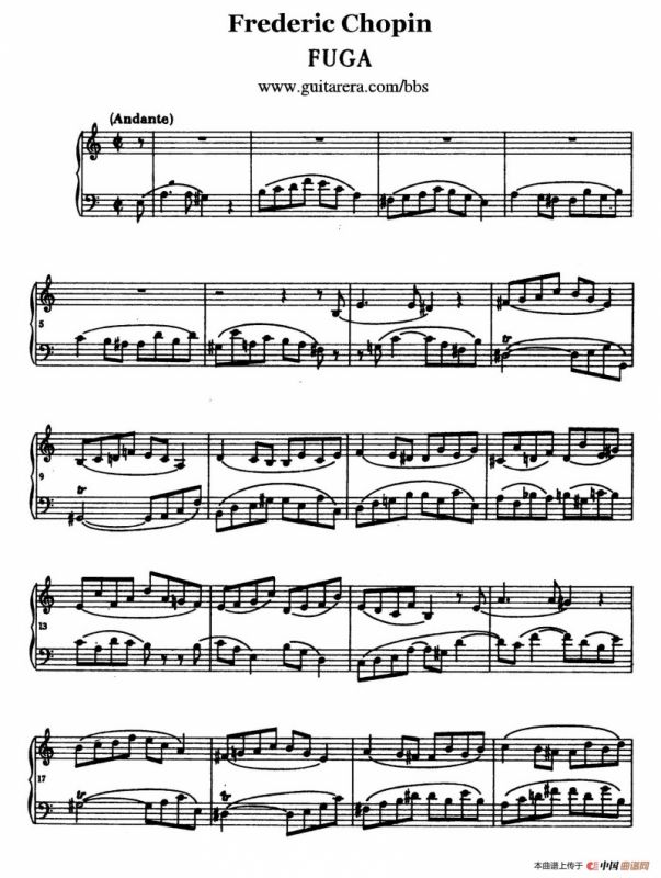 Fugue（赋格·肖邦遗作）