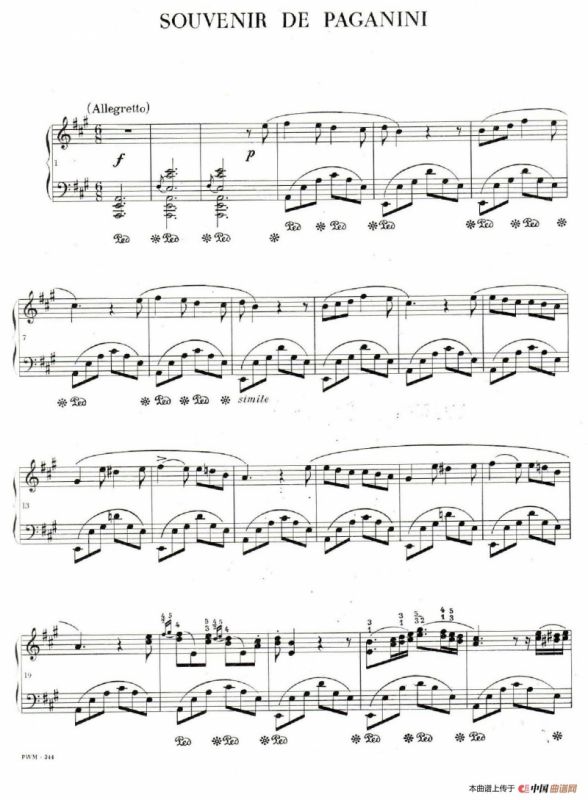 Souvenir de Paganini （纪念帕格尼尼）