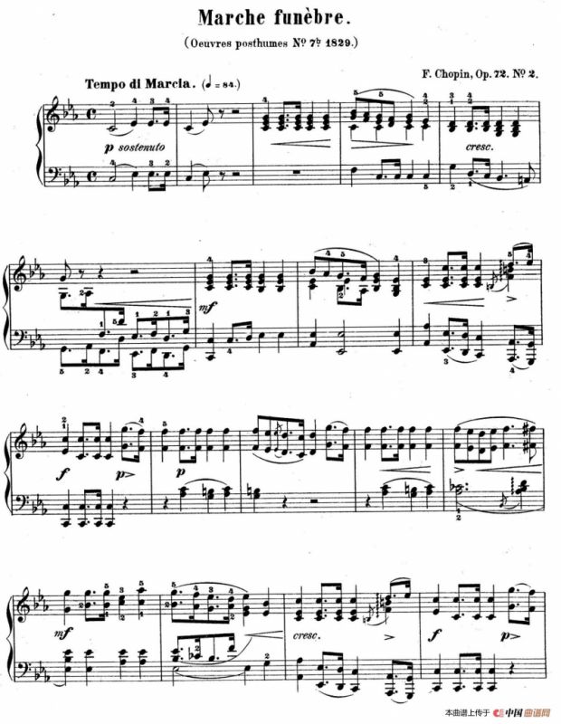 Funeral March Op.72-2（c小调葬礼进行曲）