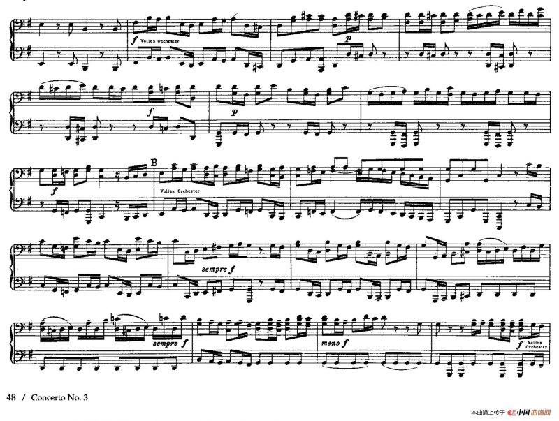 Brandenburg Concerto No.3 in G Major BWV.1048（G大调第三勃兰登堡协奏曲·四手联弹版）