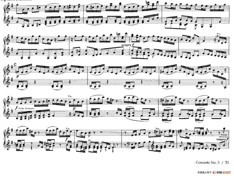 Brandenburg Concerto No.3 in G Major BWV.1048（G大调第三勃兰登堡协奏曲·四手联弹版）