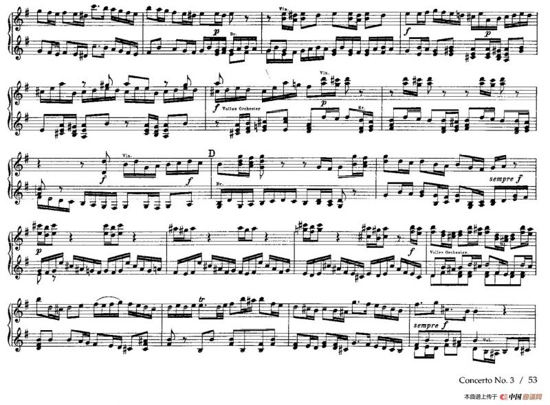 Brandenburg Concerto No.3 in G Major BWV.1048（G大调第三勃兰登堡协奏曲·四手联弹版）